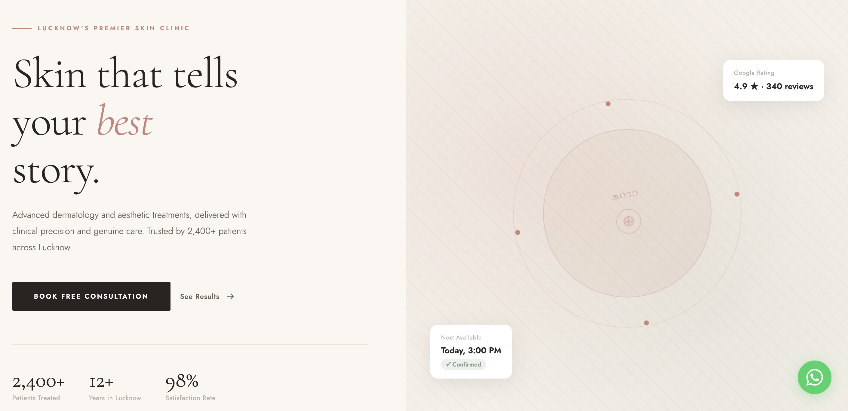GlowSkin Skin Clinic Website
